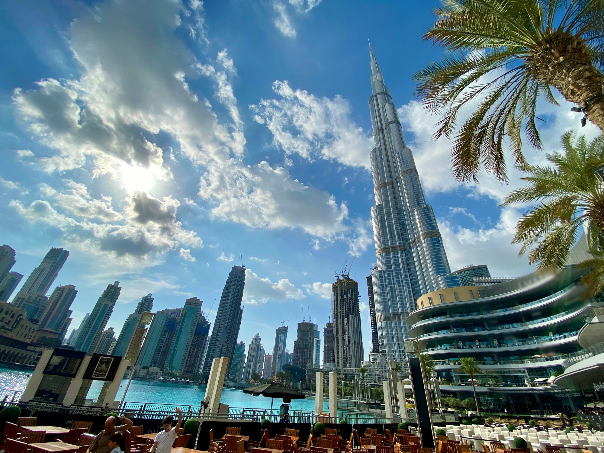 Dubai Marina skyline in daylight